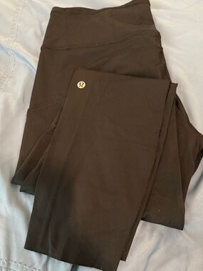 Lululemon Black High-Rise Leggings with Logo